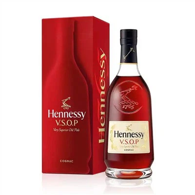 Bouteille en verre de cognac de 750 ml