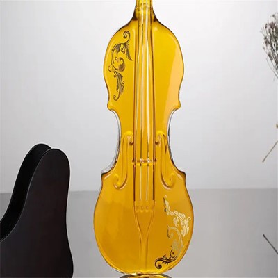 Bouteille en verre en forme de guitare